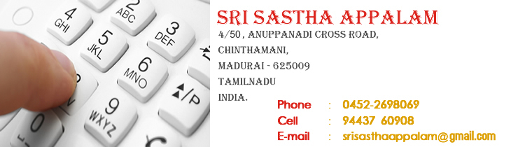 export product to Malasiya Appalam manufacturer